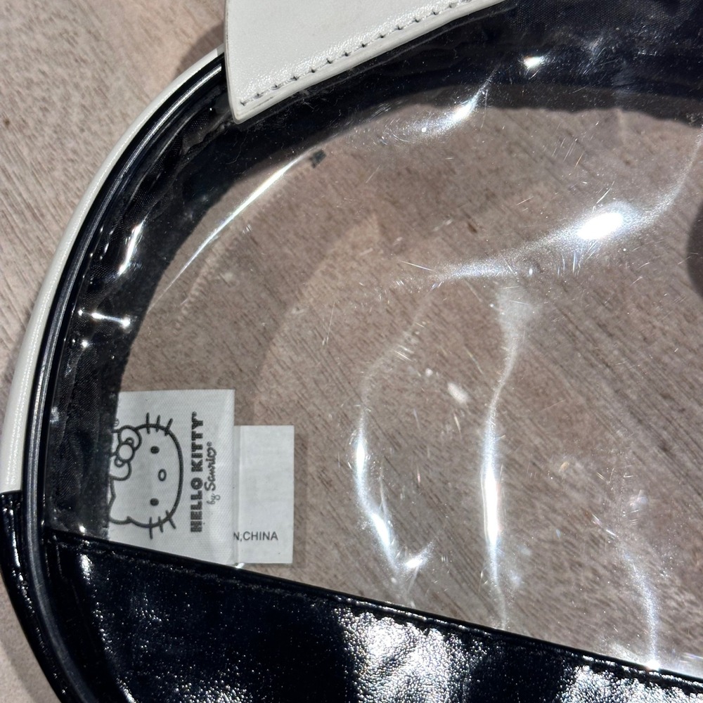 Sanrio Hello Kitty 3 Piece Travel Cosmetic Bag Set Clear Black White C6C301TJ - Picture 7 of 12